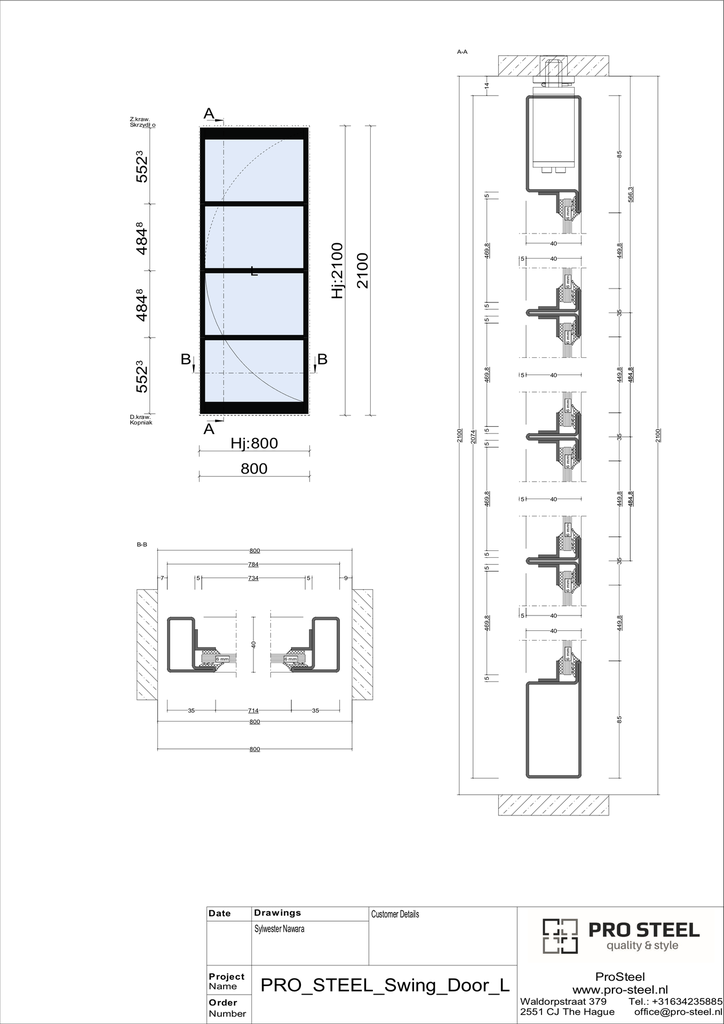 Single Swing Door D06