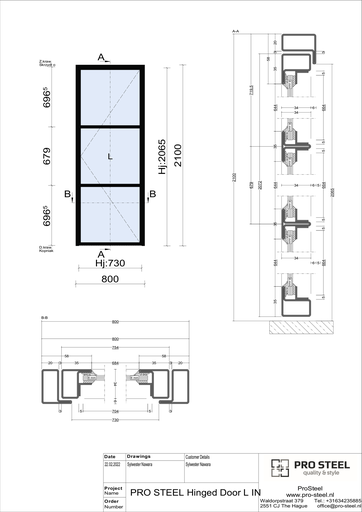 Single Hinged Door D02
