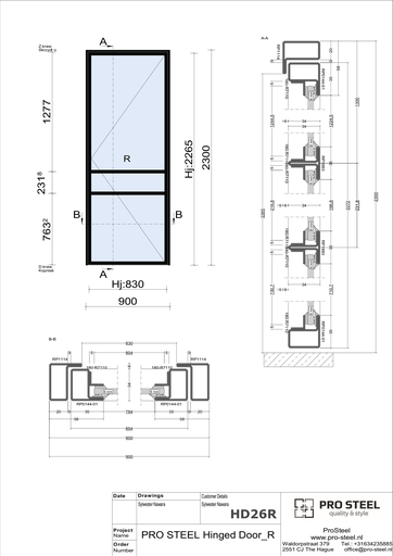 Single Hinged Door D04