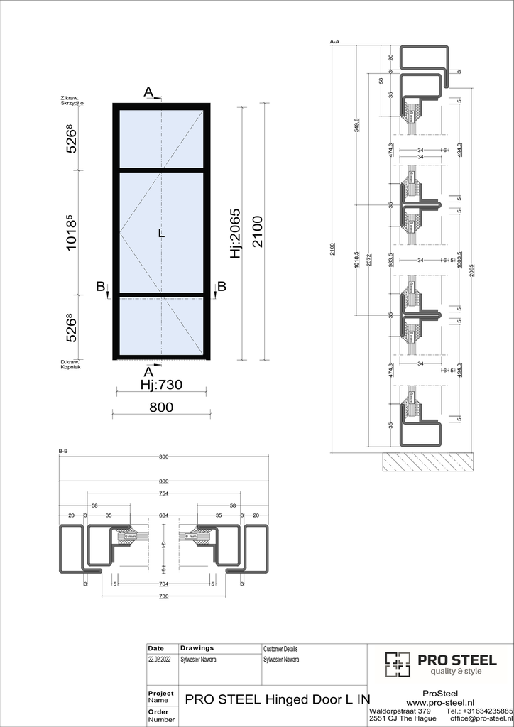 Single Hinged Door D05