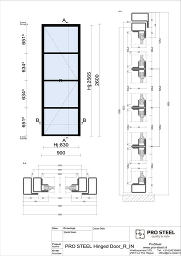 Single Hinged Door D06