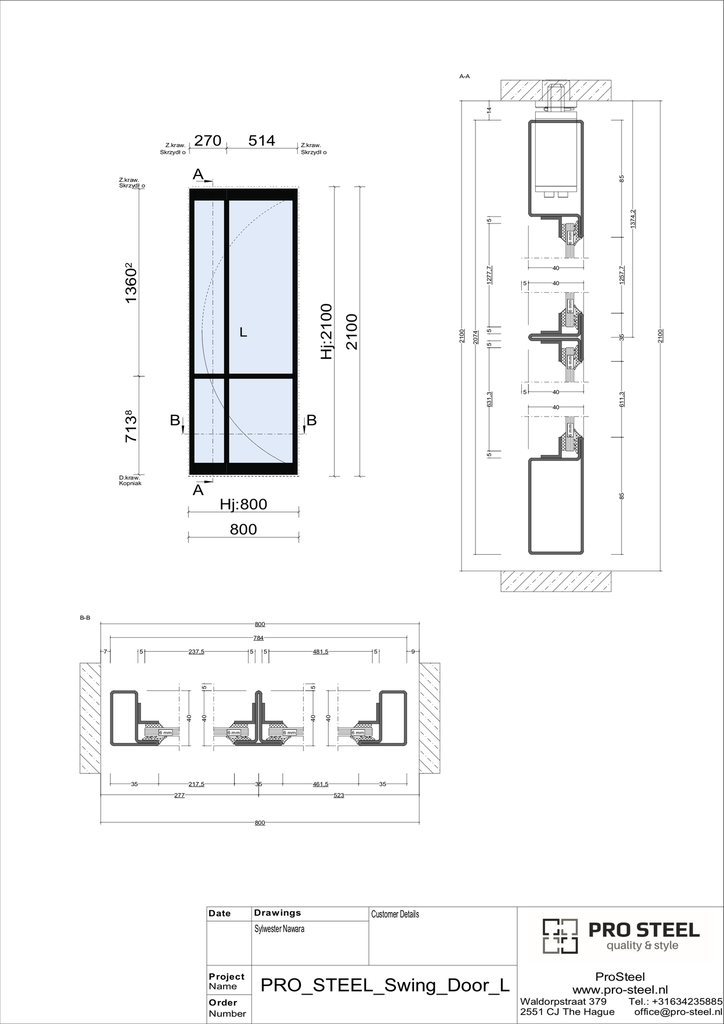 Single Swing Door D03