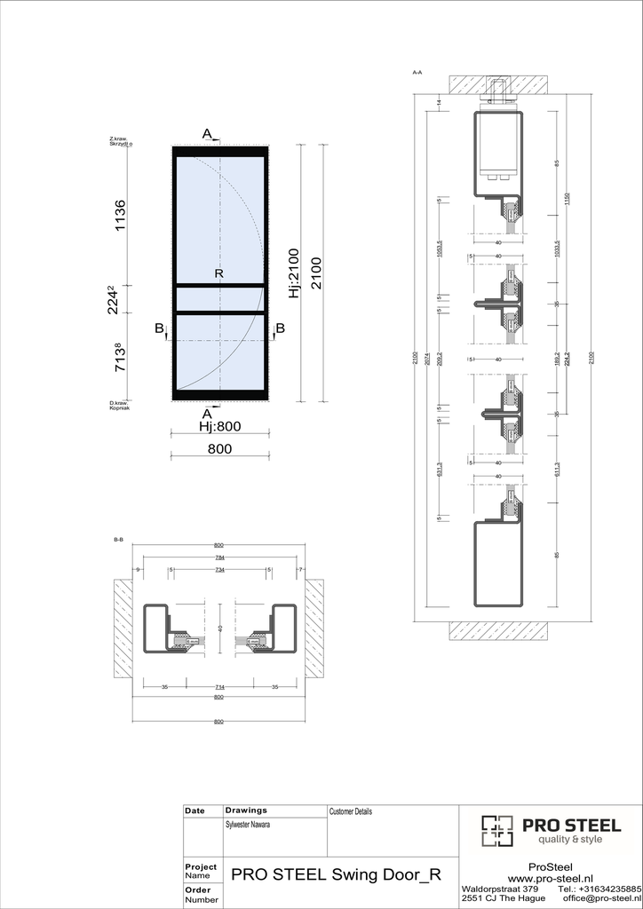 Single Swing Door D04
