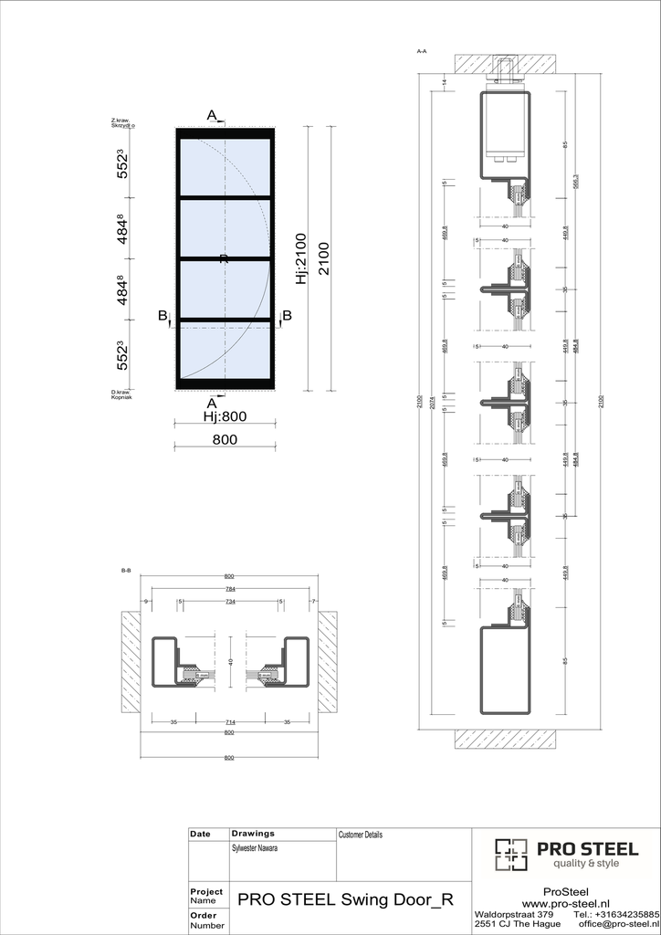 Single Swing Door D06