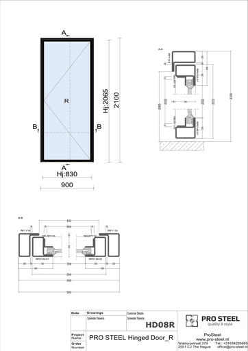 Single Hinged Door D01